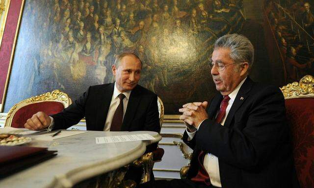 Putin und Fischer während des Wien-Besuchs des russischen Präsidenten im Juni 2014