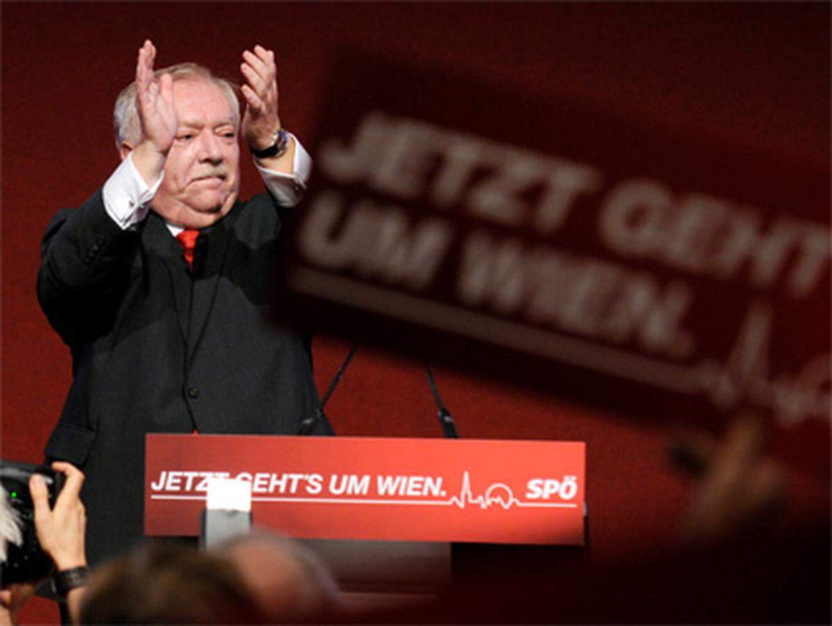 Die Letzten werden die Ersten sein: Diese Hoffnung trieb am Freitagabend die SPÖ als letzte der Wiener Parteien zu ihrem Wahlkampfabschluss in das Festzelt nahe der Parteizentrale in der Löwelstraße. Gut 1000 Anhänger waren erschienen.