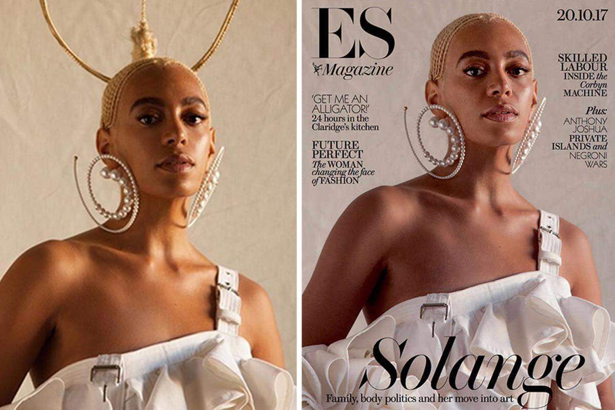 Erst kürzlich entschuldigte sich auch die London Evening Standard bei Solange Knowles, nachdem sie auf dem Cover des "ES"-Magazins den kreativ gestalteten, kreisförmigen Zopf der 31-jährigen Sängerin wegretuschiert hatte.