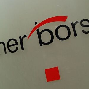 The Vienna Stock Exchange (Wiener Boerse) logo is displayed next to the company's street entrance in Vienna