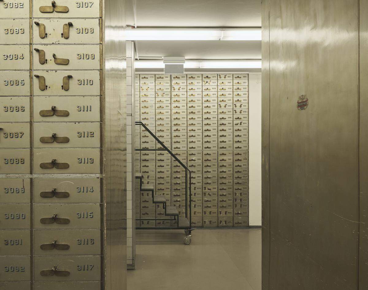 Mehrere tausend Original-Schließfächer finden sich auch heute noch im Gebäude der Postsparkasse. 