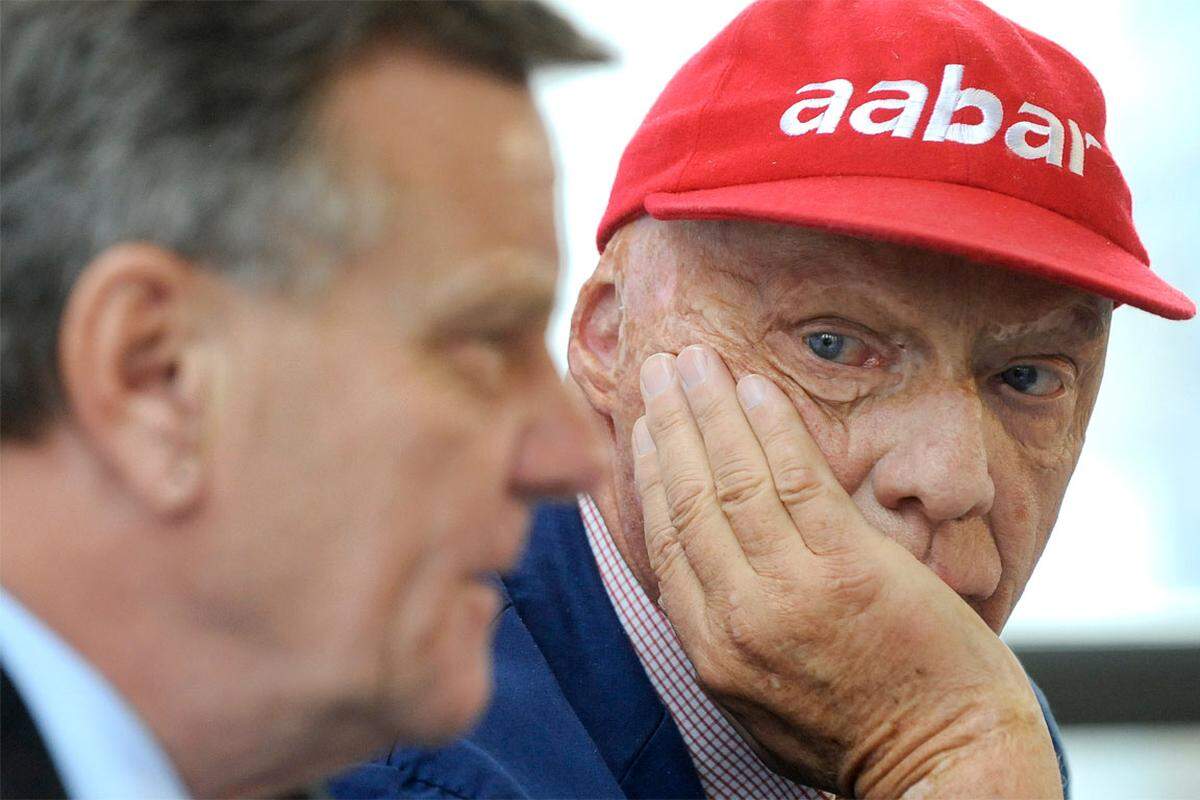 Im November 2011 zieht sich Niki Lauda aus seiner Fluglinie "Niki" zurück. Die Air Berlin übernimmt.