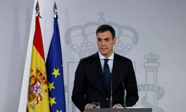 FILE PHOTO: Spain's Prime Minister Pedro Sanchez  announces his new government members at the Moncloa Palace in Madrid