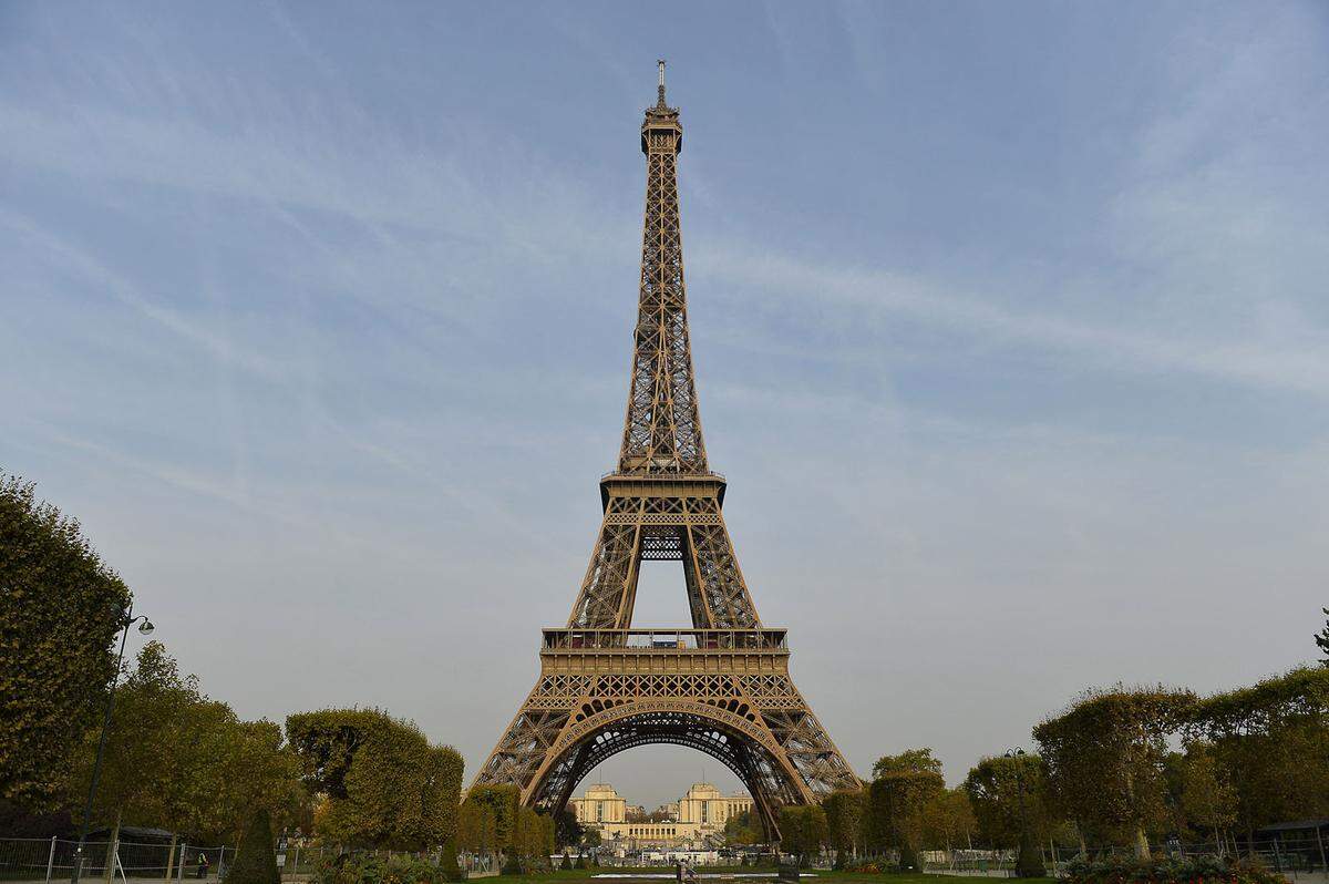 Eines der berühmtesten Wahrzeichen der Welt ist natürlich auch in den Top 10 zu finden. Ein Blick vom Eiffelturm ist für viele Touristen noch immer ein Highlight.