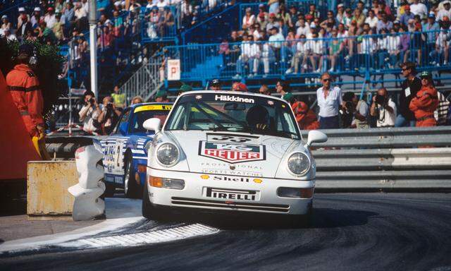 Im Gründungsjahr des Porsche Supercup: Monaco 1993, Mika Hakkinen am Steuer.