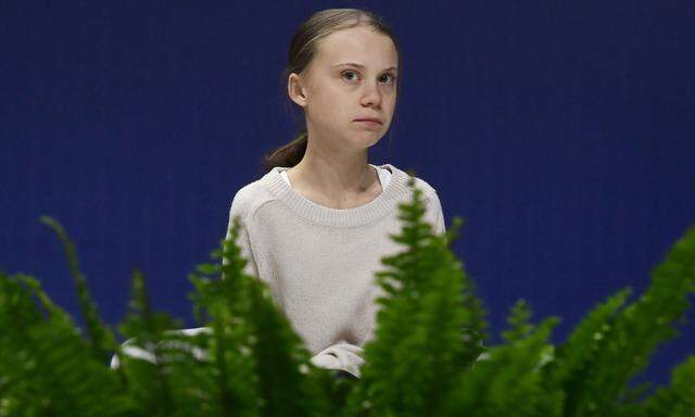 Greta Thunberg auf der Klimakonferenz in Madrid. Die 16-jährige Schwedin steht dem Verhandlungsmarathon in Sachen Klima skeptisch gegenüber. Sie fordert mehr Taten und weniger Worte.