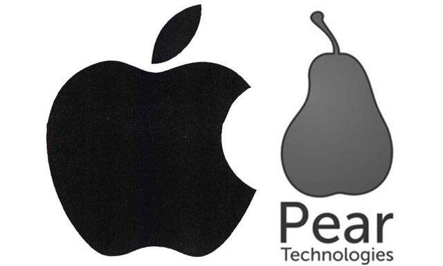 Apple (links) befürchtet laut EUIPO zu Recht eine Verwechslungsgefahr mit Pear Technologies (rechts)