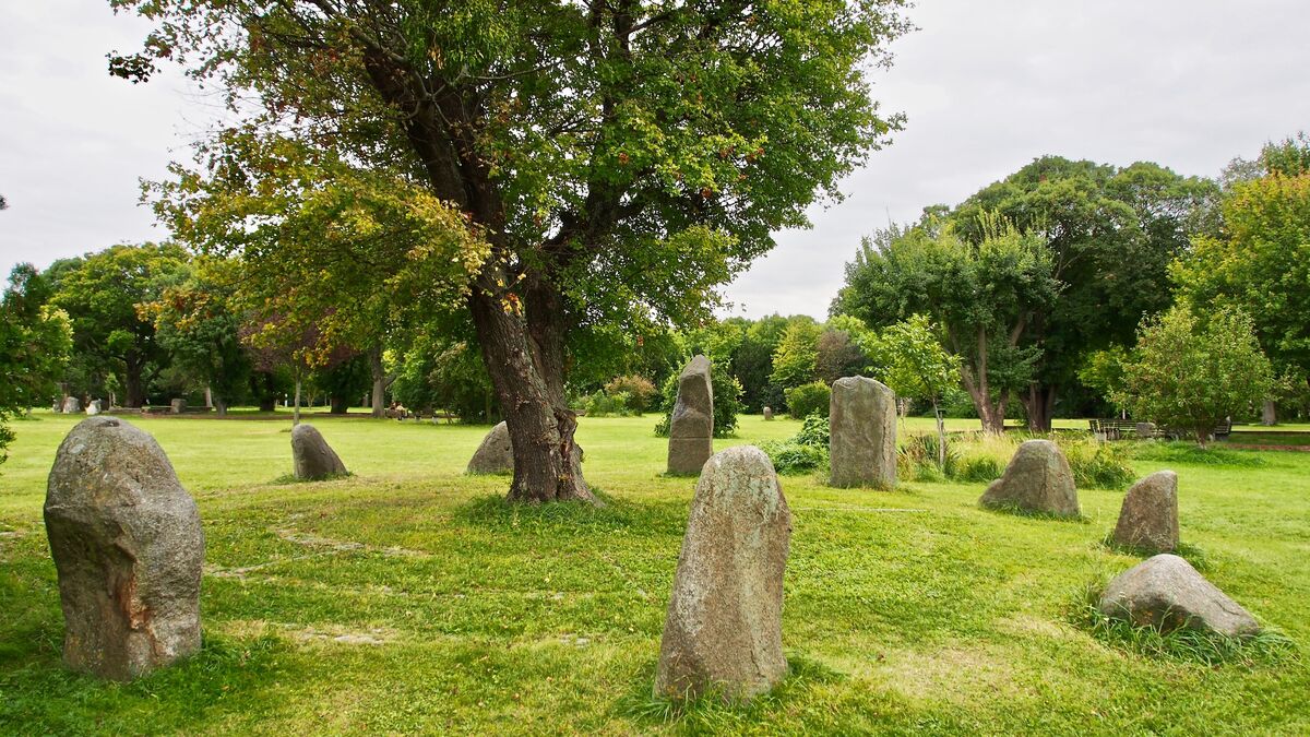 Der Steinkreis im Zentralfriedhof.