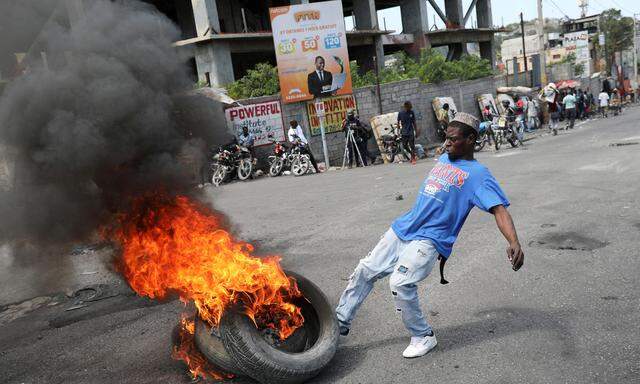 Proteste in Port-au-Prince. 