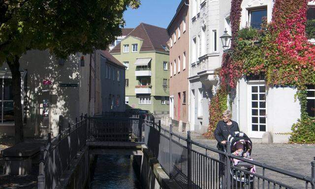 Das romantische Lechviertel ist von Kanälen und Brücken durchzogen.