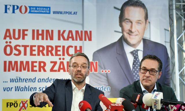 FPÖ-PRESSEKONFERENZ: STRACHE / KICKL