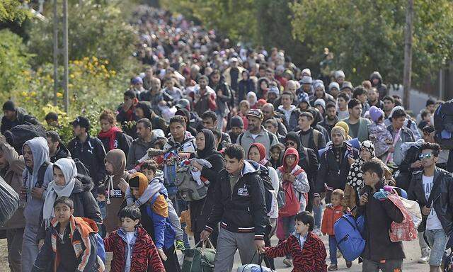 Flüchtlinge an der Grenze zu Österreich