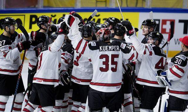 of Canada wins the IIHF World Championship WM Weltmeisterschaft quarterfinal Ice hockey Eishockey ma
