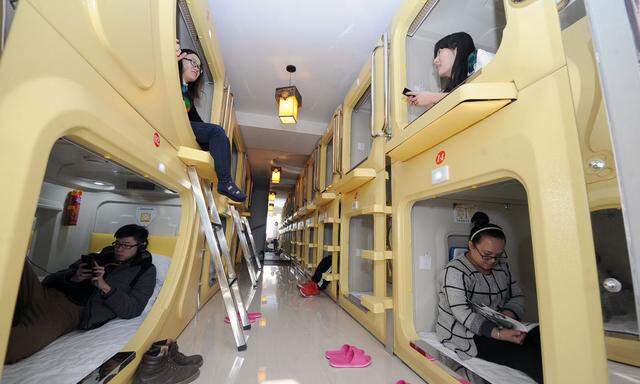 Klein, aber guenstig: Das 1-Bett Hotel in Taiyuan