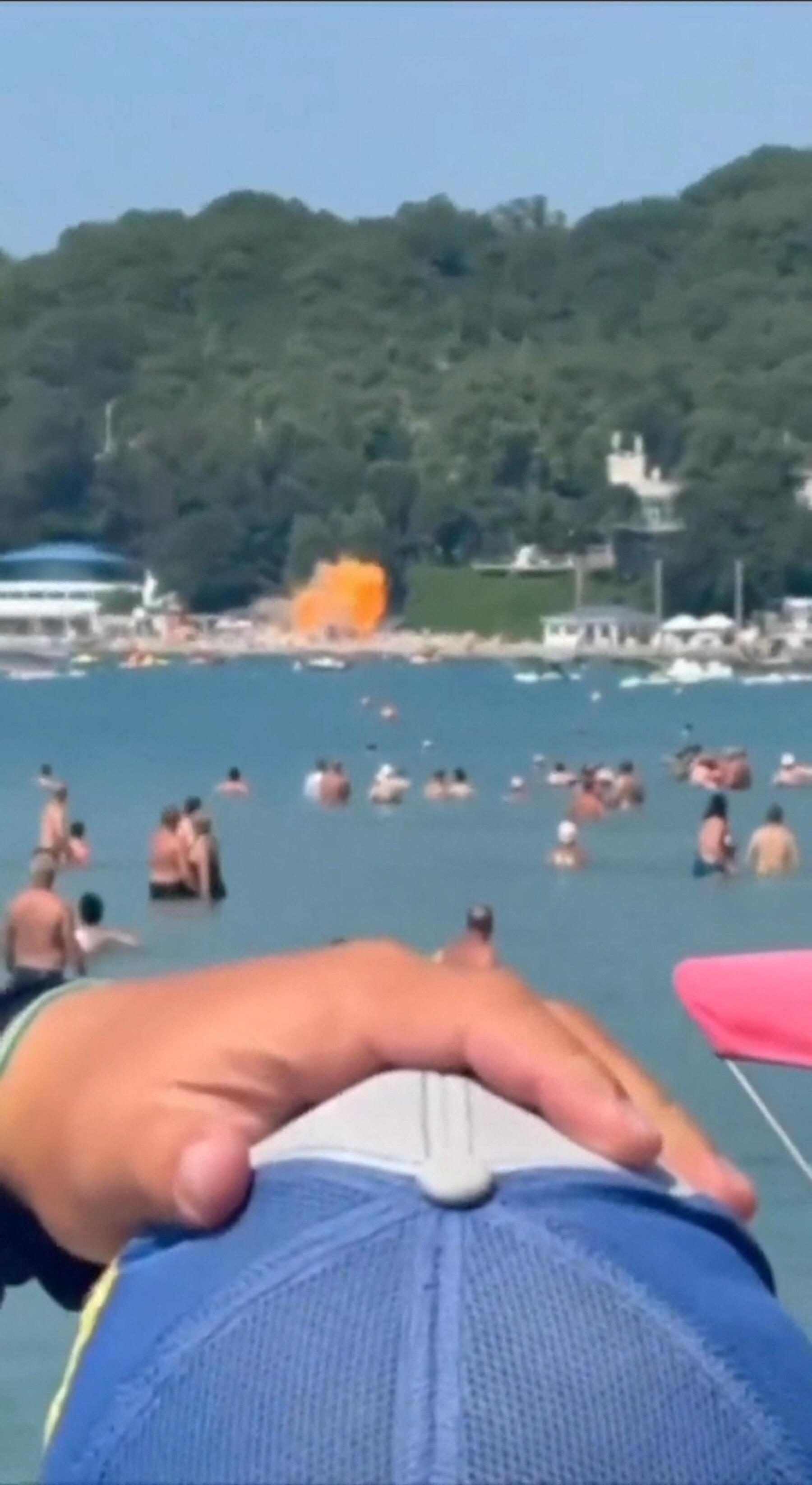 Drone Crashes on Crowded Beach on Russia's Black Sea Coast: Was the Attack Aimed at Putin's Palace?