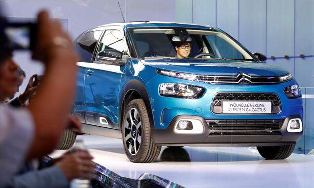 The new Citroen C4 Cactus II model arrives for a press presentation in Colombes near Paris
