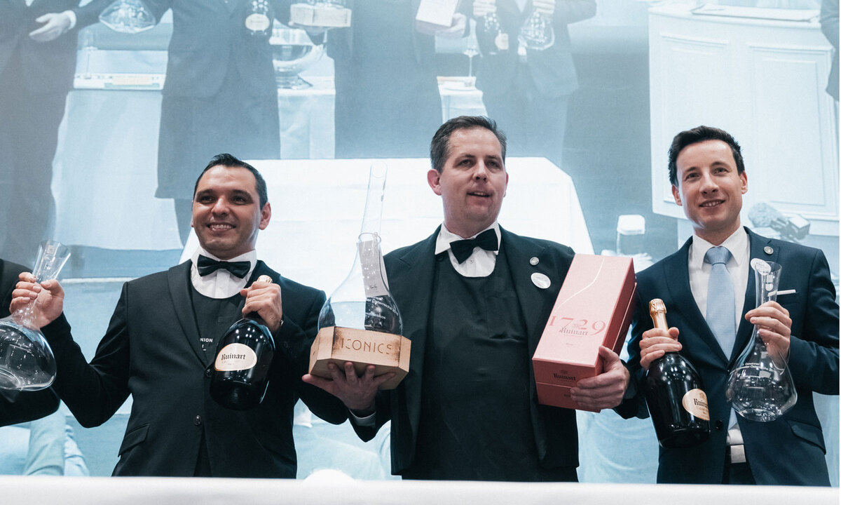 (v.l.n.r.): Suvad Zlatic, Raffl´s Star Hotels, St. Anton (2. Platz), Andreas Jechsmayr, Landhotel Forsthof Sierning (1.Platz), René Antrag, Restaurant Steirereck, Wien (3. Platz)