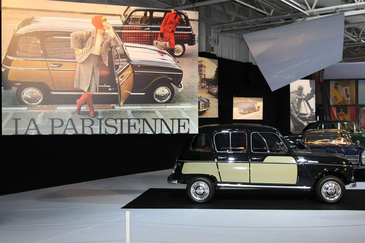 Und auch den legendären Renault 4 - hier das Original - hat er überarbeitet.