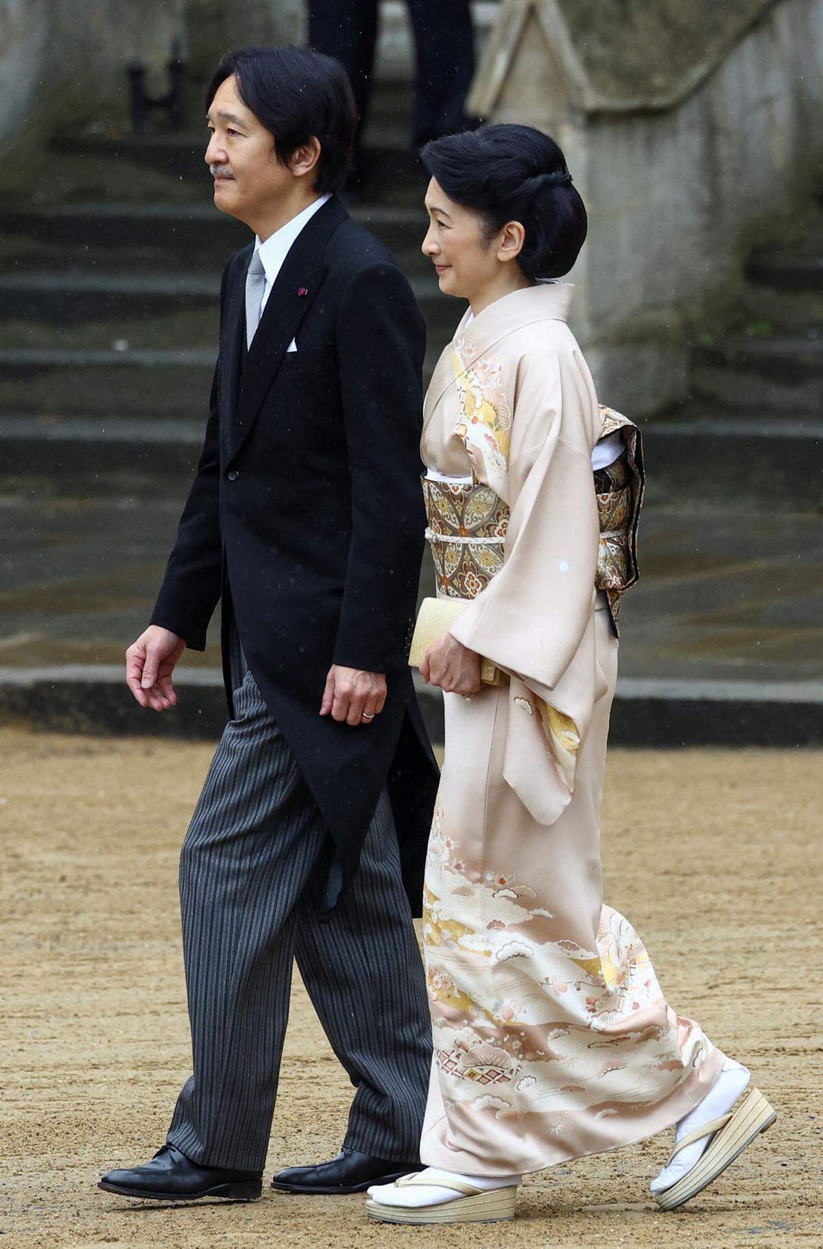 Japans Kronprinz Fumihito und Kronprinzessin Kiko.