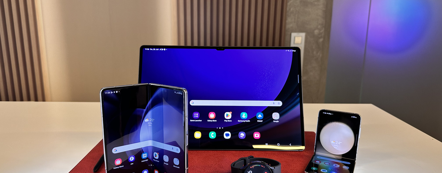 Von einem neuen Tablet bis hin zu Uhren und neuen Faltgeräten, die Produktpalette bei Samsung wächst weiter. 