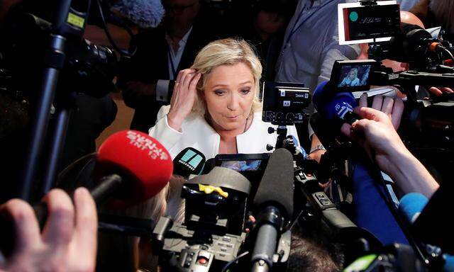 Macrons Partei blieb hinter den Rechtspopulisten von Marine Le Pen.