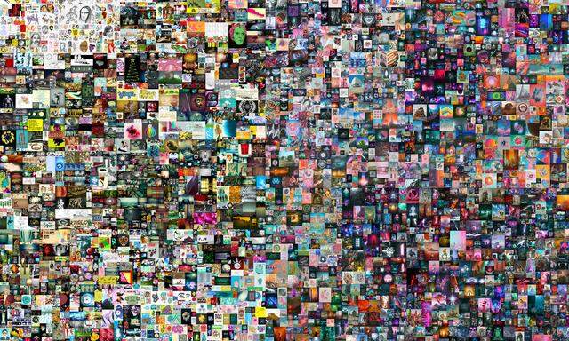 „Everydays: The First 5000 Days“ ist das digitale NFT-Kunstwerk von Beeple, das Christie's versteigert. 
