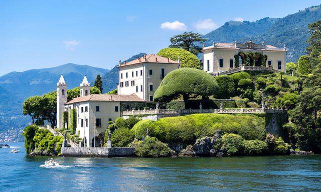 Am Comer See: Die Villa del Balbianello befindet sich in prominenter Lage: in Lenno, an der Punta di Lavedo. 