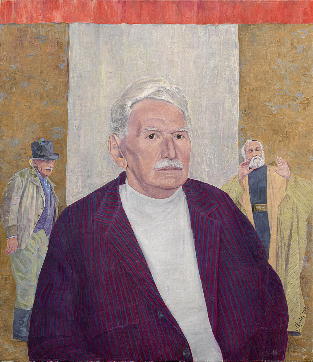 Im 20. Jahrhundert kam es nur mehr fallweise zu Ergänzungen der Theatergalerie. Was bedeutet: Nicht alle vorhandenen Porträts sind im Auftrag des Burgtheaters entstanden, sondern haben mitunter auf anderen Wegen Eingang in die Sammlung gefunden.  Attila Hörbiger, 1986 Herbert Stephan Bundestheater-Holding (c) Burgtheater