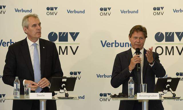 Rainer Seele (OMV) und Wolfgang Anzengruber (Verbund)
