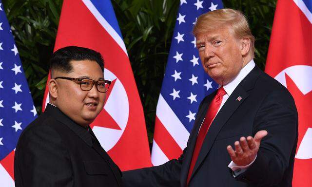 Kim und Trump in Singapur vor zwei Jahren.