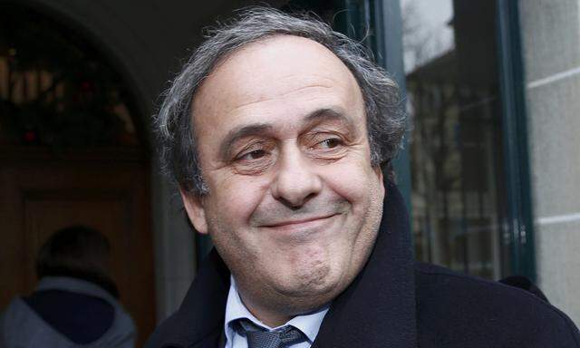 File picture of UEFA President Platini arriving for a hearing at CAS in Lausanne