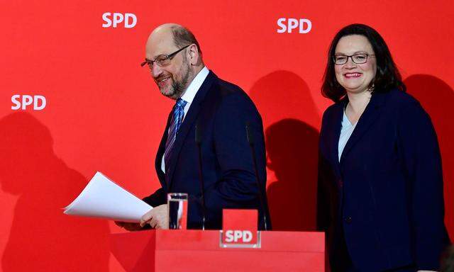 Martin Schulz wird nun schon früher als geplant den SPD-Vorsitz an Andrea Nahles abgeben.