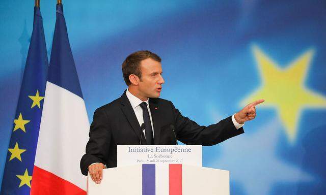 Emmanuel Macron erklärt an der Sorbonne, wie er sich die Zukunft der EU vorstellt.