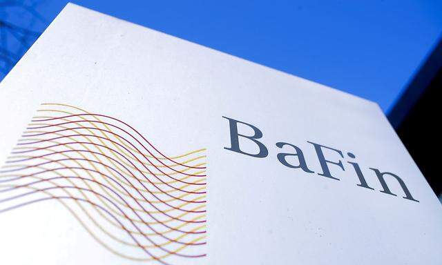 FILE PHOTO: The logo of Germany's Federal Financial Supervisory Authority BaFin (Bundesanstalt fuer Finanzdienstleistungsaufsicht) is pictured outside of an office building of the BaFin in Bonn