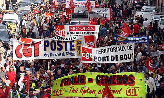 Symbolfoto Streik Frankreich