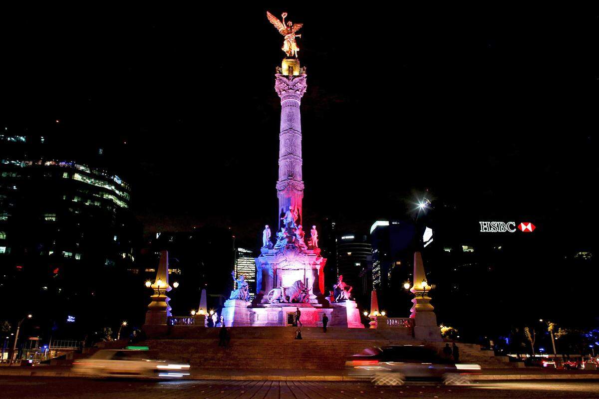 Das Monumento a la Independencia in Mexiko-Stadt.