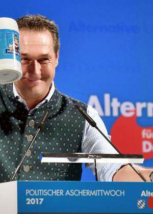 POLITISCHER ASCHERMITTWOCH DER AFD: STRACHE (FP�)