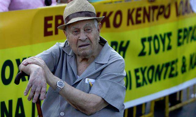 Griechenland Pensionisten steigt