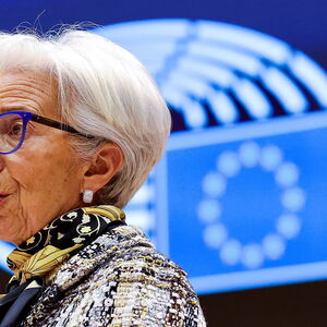 FILE PHOTO: ECB President Lagarde attends a plenary session at the European Parliament in Brussels
