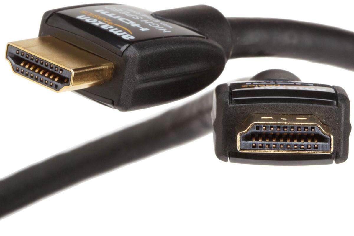 AmazonBasics Hochgeschwindigkeits-HDMI-Kabel mit Ethernet   Kein Buch, kein E-Reader, kein Smartphone, sondern "die Ein-Kabel-Lösung für viele Home-Entertainment-Geräte" konnte alle anderen Produkte hinter sich zurück lassen.