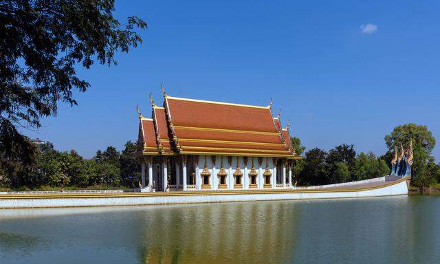 Wat Sa Prasan Suk Tempelschiff im Wat Ban Na Muang, Ubon Ratchathani