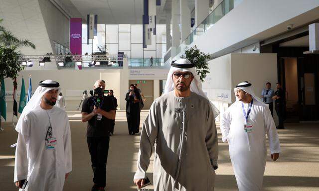 COP28-Präsident Sultan Ahmed Al Jaber am Mittwoch bei der Klimakonferenz in Dubai.