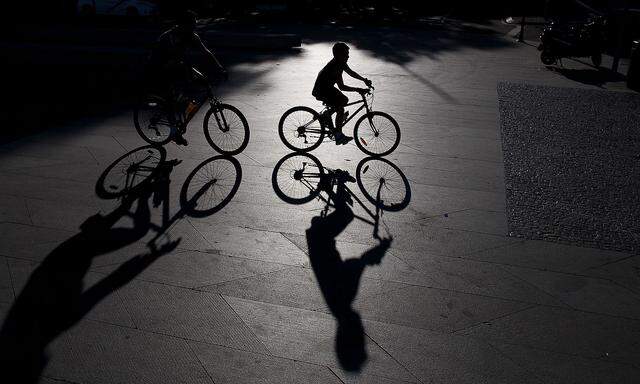 Archivbild: Radfahrer in Madrid
