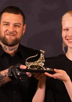 Mikhail Senkov und Marya Imbro mit dem Schauspiel-Preis des Locarno Filmfestival 2025.