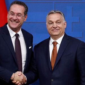 Hungary's Prime Minister Viktor Orban and Austria's Vice Chancellor Heinz-Christian Strache hold a joint news conference in Budapest
