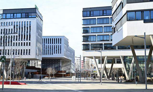 Die Spitzenrendite für Bürogebäude in Wien liegt aktuell bei fünf Prozent. Im Bild: Austria Campus im Nordbahnviertel.