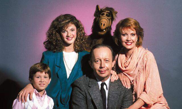 Die Familie Tanner und Alf.