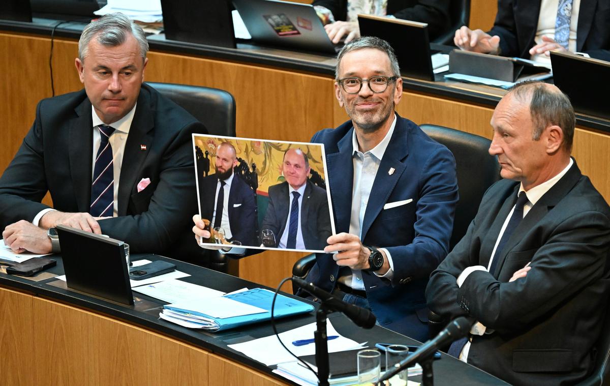 Norbert Hofer, Herbert Kickl und Axel Kassegger (alle FPÖ) 