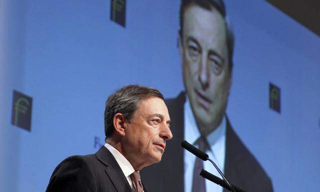 21 11 2014 Frankfurt DEU Mario Draghi Pr�sident der Europ�ischen Zentralbank spricht auf dem Fr