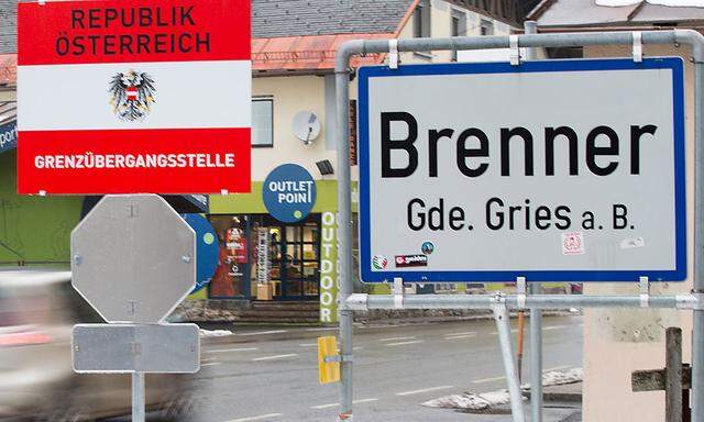 Grenzübergang am Brenner 